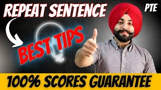 PTE Repeat Sentence best tips how to improve repeat sentences  Gurwinder Sir [upl. by Nayarb389]