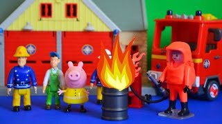 Fireman Sam Full Episode Fire At The Fire Station Peppa Pig Mike Flood [upl. by Anerok]