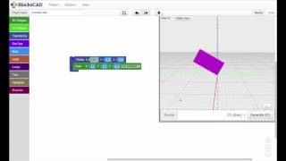 BlocksCAD Training Video Rotation Basics [upl. by Aerda]