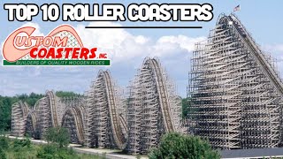 Top 10 Roller Coasters by Custom Coasters International 2024 [upl. by Akitahs]