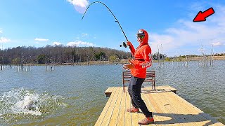 Fish of a Lifetime Caught from This Tiny Pier [upl. by Abeh]