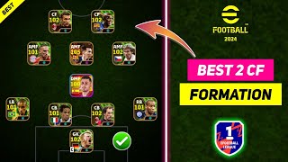 All Best 2 CF Formations In eFootball 2024 Mobile  Best 2 CF Formation In eFootball 2024 🔥 [upl. by Haze555]