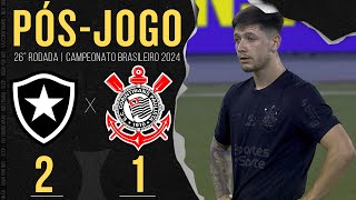 BOTAFOGO 2X1 CORINTHIANS 🔴 PÓSJOGO ZONA MISTA E COLETIVA  26ª RODADA  CAMPEONATO BRASILEIRO 2024 [upl. by Enoek]