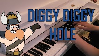 Yogscast  Diggy Diggy Hole Piano [upl. by Cchaddie]