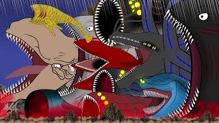 Sea EaterVSwormVSWormVSBLOOPVSexogorthVSMegaMosasaurusVSEl Gran MajaMonster Epic BattleFullVersion [upl. by Eninaej]