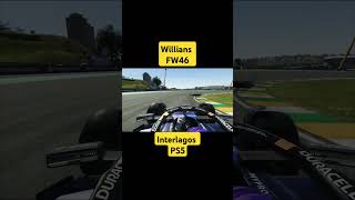 Williams onboard em Interlagos shorts williams f1 formula1 playstation ps5 onboard gaming [upl. by Akinor595]