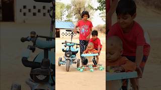 Sisters and Brother Love❤ Bhai ka cycle 🚲 shorts viral funny cycling [upl. by Sumer]