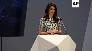 Amal Clooney speaks at 5th ICGF in Sharjah [upl. by Gustafsson]