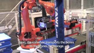 Automated warehouse system at Volvo Cars Gent by Dematic NV formerly Egemin Automation [upl. by Brien]