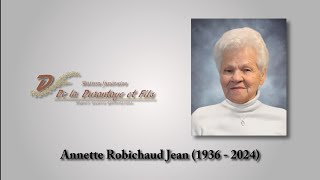 Annette Robichaud Jean 1936  2024 [upl. by Annaira]