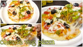 Cheese veg pizza  without oven  fast food recipes  SG Kitchen [upl. by Naujaj]