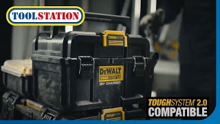 DeWalt ToughSystem 20 Charger Box – Dual Charging amp Battery Storage in One  Toolstation [upl. by Llehctim]