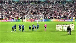 ITALY vs ENGLAND 11 the penalty shootout in the Euro 2020 Final  Full Penalty HD [upl. by Cirri]