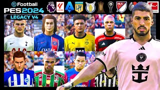 PES 2024 LEGACY V4  Option File PES 2021 actualizado al 2024  Tutorial PS4  PS5  PC [upl. by Silado]