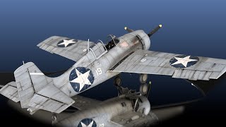 Wildcat F4FA early 148 WWII Montage et vieillissement model [upl. by Eaver]