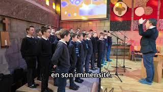 Les Petits Chanteurs à la Croix de Bois chante le psaume 150 [upl. by Adnahsar348]