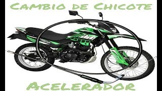 ¿COMO CAMBIAR EL ACELERADOR DE MOTO  Cambio de chicote de acelerador  RodandoBikers [upl. by Huba887]