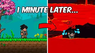 Terraria But EVERY Minute I Get Randomly Teleported [upl. by Nilra52]