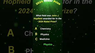 Nobel Prize 2024 quiz shorts gkquiz [upl. by Nancie]