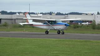 cessna 206 with sportsman STOL take off and landing practice KCLS [upl. by Doniv]