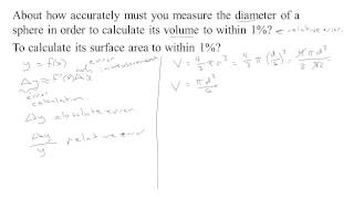 2  Differentials Error and Relative Error [upl. by Anerbes218]