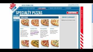 Dominos Pizza  How to Order Specialty Pizzas Online [upl. by Cloris]