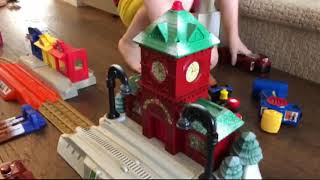 GeoTrax Train Set Christmas Station [upl. by Orlina69]