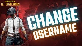 How to Change Username in Pubg PC 2024 [upl. by Malchy]