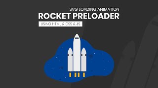 Awesome Loading Animation Using HTML amp CSS amp JS  SVG Preloader Tutorial [upl. by Enirehtacyram]