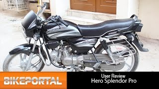 Hero Splendor Pro User Review  Best mileage  Bikeportal [upl. by Entirb]