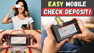 💵 How to Deposit a Check Online with Bank of America 📱 Deposit Check by Phone App in BOFA [upl. by Arada]