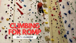 Climbing for ROMP My personal triathlon  Day 1 Climbing 250m [upl. by Nyrahtak]