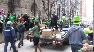 The Justin Fabus Band Float during the 2014 Pittsburgh Saint Patricks Day Parade [upl. by Burford]