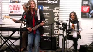 Gittler guitar at Sam Ash Music w Marek amp Kerri [upl. by Sheepshanks]