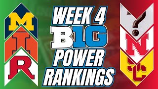 Big Ten Week 4 POWER RANKINGS Which Teams Will RISE TO THE TOP [upl. by Naivart]