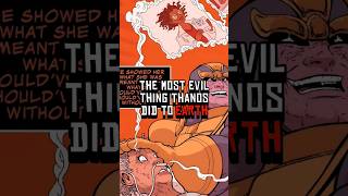 Evil Thing Thanos did to earth marvel thanos comics shorts [upl. by Anaicilef428]