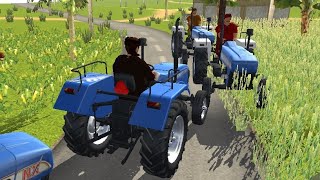 Tractor driving  SONALIKA vs SWARAJ 735 XT [upl. by Berky489]