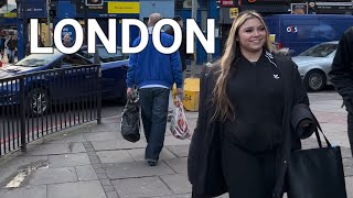 🇬🇧 LONDON WALKING TOUR FINSBURY PARK WALK WINTER IN LONDON 4K60FPS [upl. by Poul374]