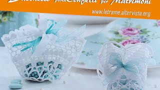 Tutorial Bomboniera Centrino porta confetti 22 [upl. by Ahseenal55]