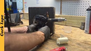 HOW TO Use AC Cork Tape on Expansion Valve TXV  Evaporator EN [upl. by Eive]