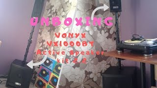 Unboxing Vonyx VX1000BT Active Speaker kit 22 [upl. by Mccarthy742]