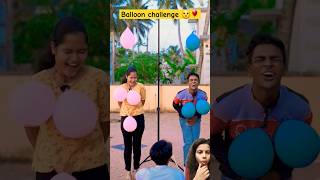 Balloon challenge🎈Chattambees😮💥funny comedy challenge balloon fun chattambees [upl. by Anelet]