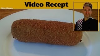 Kroketten met kip  Recept kipkroket met heerlijke biologische kipragout [upl. by Ellenohs]