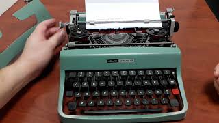 Olivetti lettera 32 anni 60 [upl. by Aitsirhc]