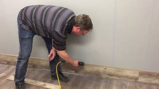 Laminate Flooring Wall Installation [upl. by Shepley]