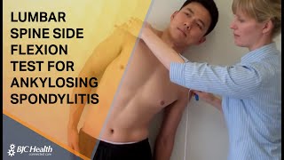 Lumbar Spine Side Flexion test for Ankylosing Spondylitis [upl. by Pinto]