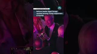 Reform leader Nigel Farage spotted among Trump supporters in Florida itvnews shorts [upl. by Irmina]