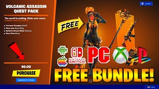 How To Get Volcanic Assassin Pack ANY CONSOLE amp MOBILE Fortnite Tectonic komplex Complete Quests [upl. by Namas420]