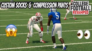 College Football Revamped Mod  custom socks amp compression pants [upl. by Graces841]