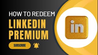 HOW TO REDEEM LINKEDIN PREMIUM  LINKEDIN PREMIUM BY CLOUDHUSTLERS  LINKEDIN PREMIUM  GIVEAWAY [upl. by Attiuqihc]